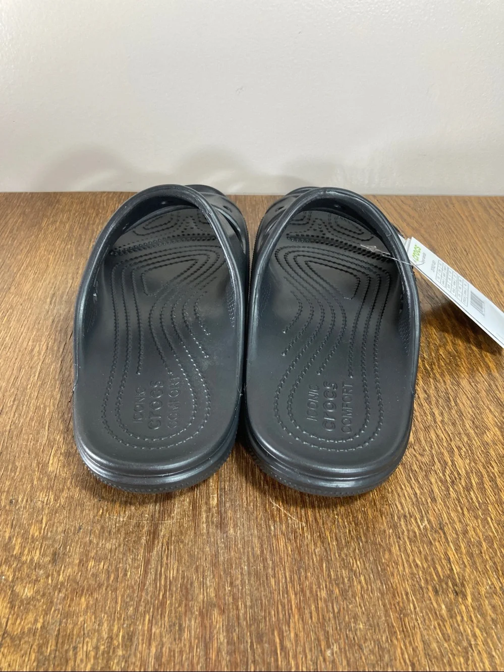 Crocs Baya Unisex Slide Sandal Women’s 11 Men’s 9 Black
